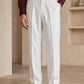 Cream Imported Straight Fit Gurkha Pant (FDT-443)