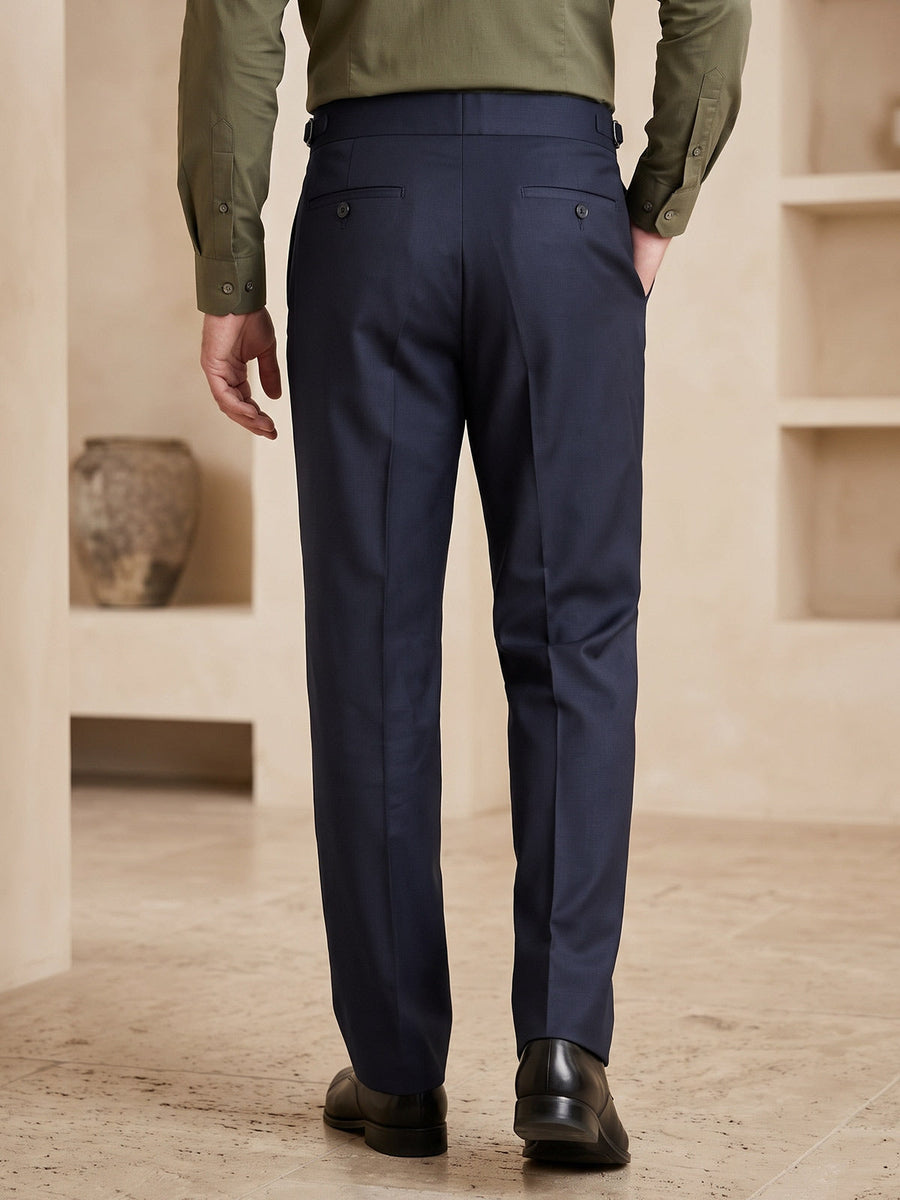 Dark Navy Imported Straight Fit Gurkha Pant (FDT-444)