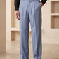 Ash Grey Imported Straight Fit Gurkha Pant (FDT-446)