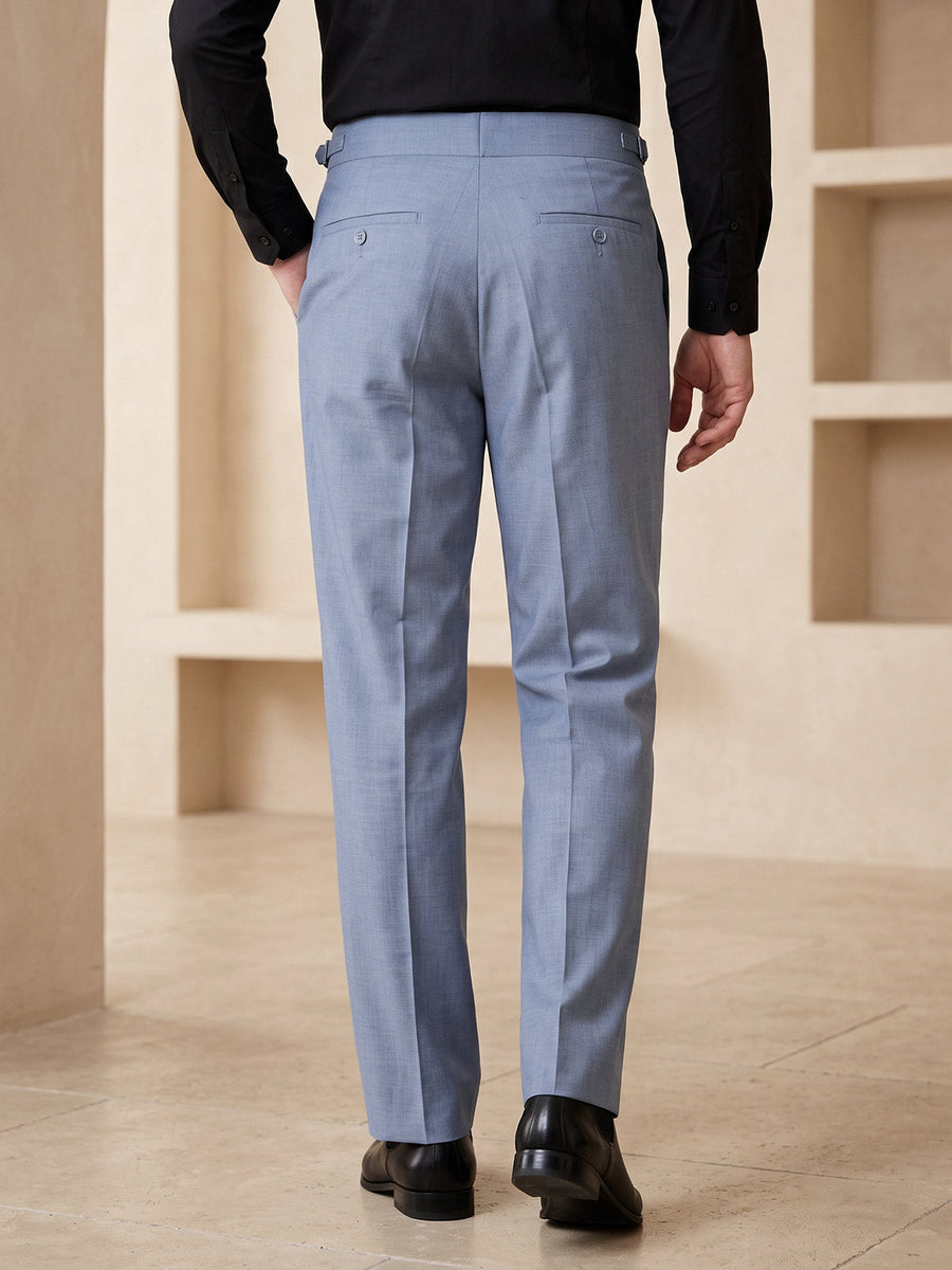 Ash Grey Imported Straight Fit Gurkha Pant (FDT-446)