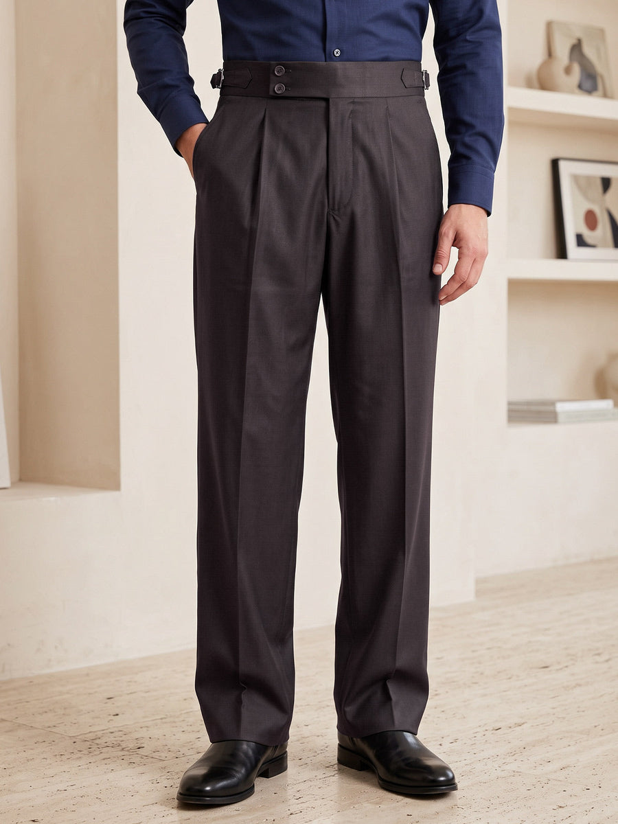 Dark Brown Imported Straight Fit Gurkha Pant (FDT-449)