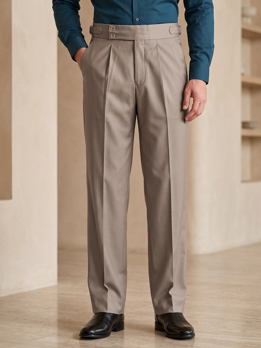 Khaki Imported Straight Fit Gurkha Pant (FDT-450)