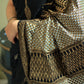 Black and Gold Sari