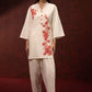Stitched Embroidered Khaddar Shirt + Shalwar