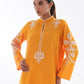 Stitched Embroidered Slub Khaddar Shirt