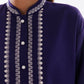 Stitched Embroidered Khaddar Shirt + Culotte