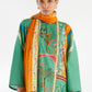 Stitched Printed Khaddar Shirt+ Dupatta