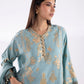 Stitched Embroidered Raw Silk Suit