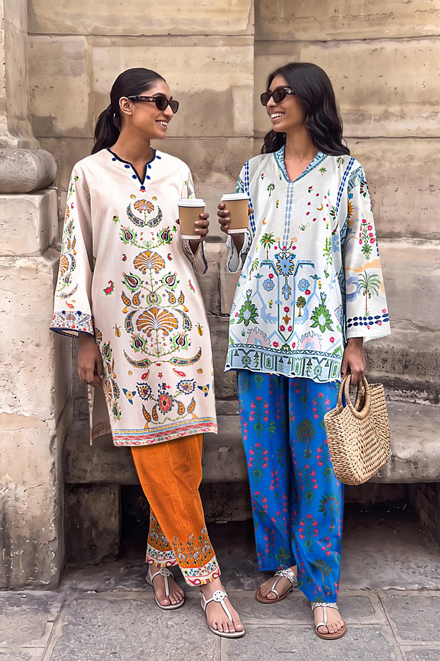 Stitched Printed Viscose Shirt+ Shalwar