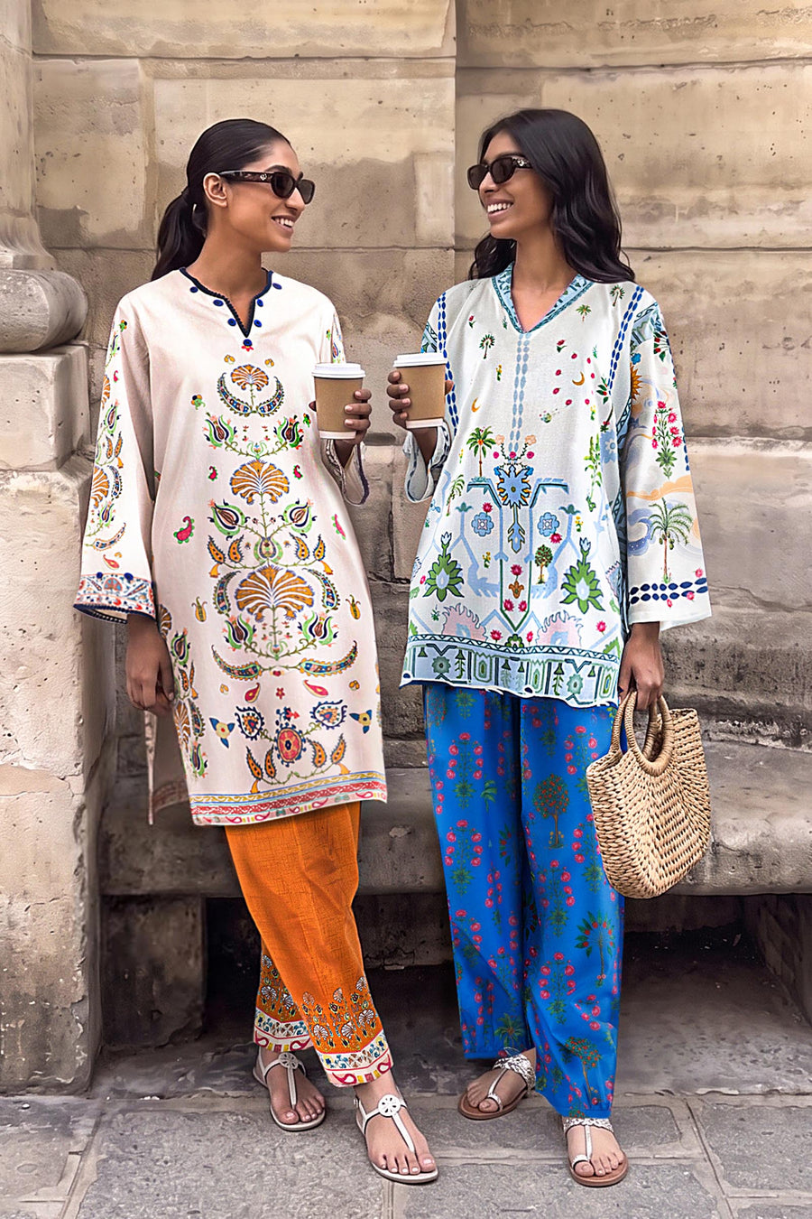 Stitched Printed Poplin Shirt+ Shalwar