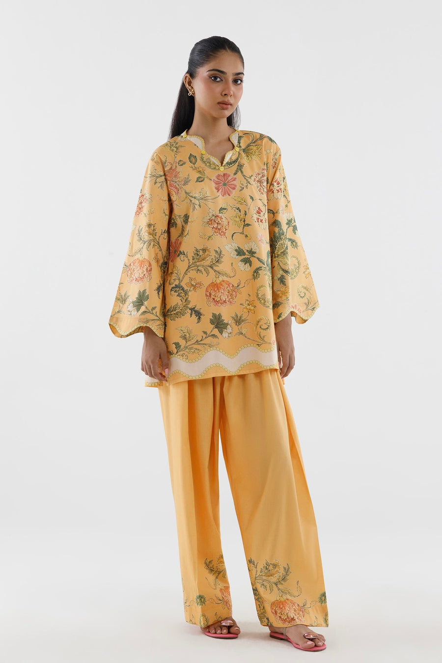 Stitched Printed Poplin Shirt+ Shalwar