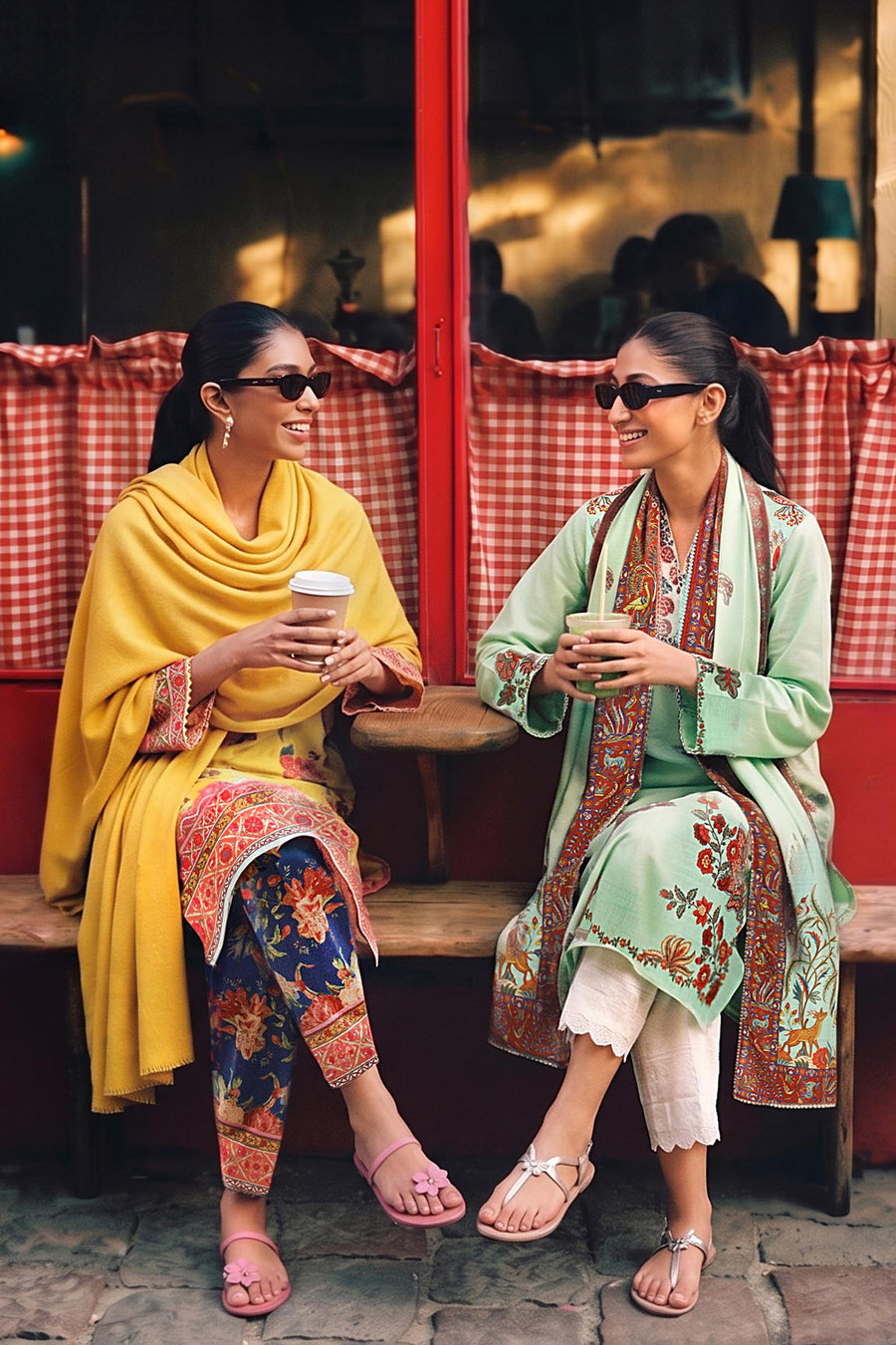 Stitched Printed Cotton Khaddar Shirt+ Dupatta