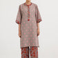 Stitched Embroidered Jacquard Shirt+ Culotte