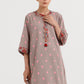 Stitched Embroidered Jacquard Shirt+ Culotte