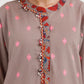 Stitched Embroidered Jacquard Shirt+ Culotte