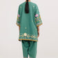 Stitched Embroidered Cotton Khaddar Shirt+ Shalwar