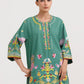 Stitched Embroidered Cotton Khaddar Shirt+ Shalwar