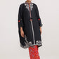 Stitched Printed Satin Shirt+ Culotte