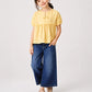 Yellow Gingham Cotton Top