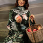 3 Pc Unstitched Embroidered Arabic Lawn Suit | MB-PFUS25-04A
