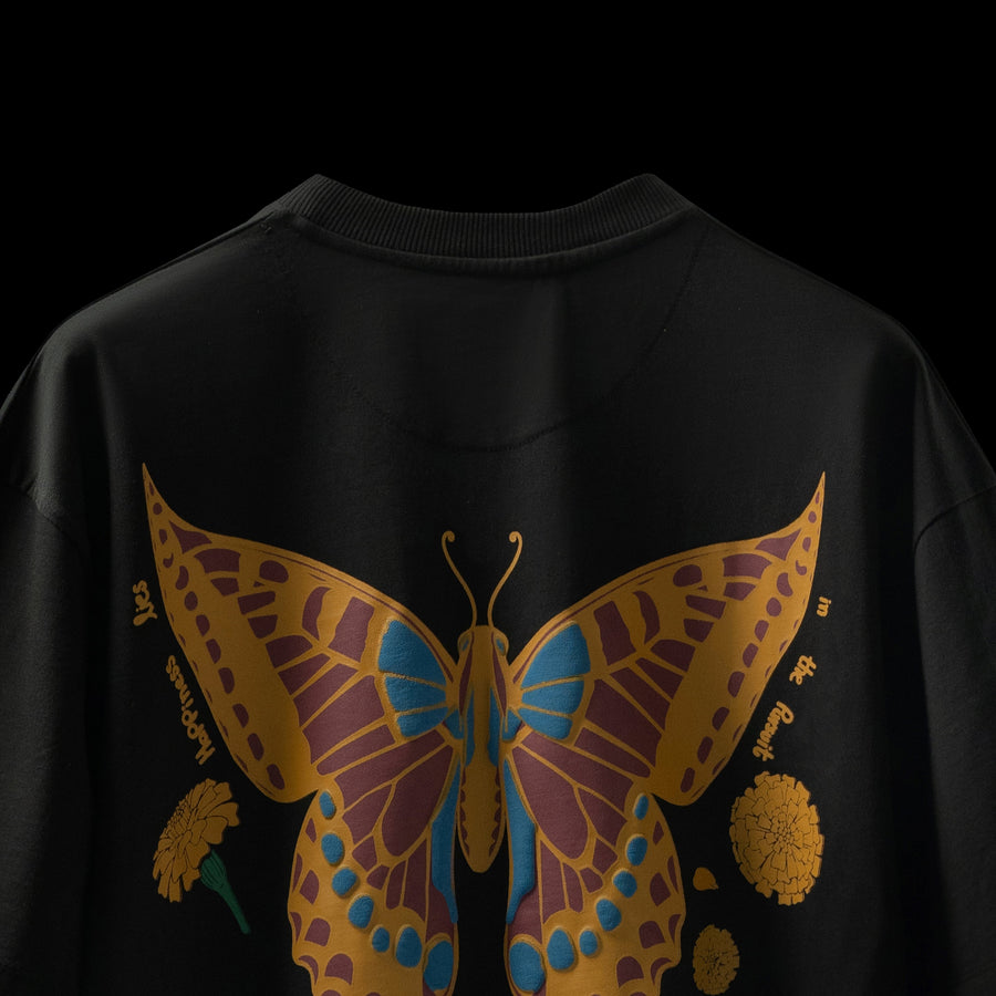 butterfly effect puff printed t-shirt