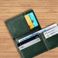 Black Foldable Compact Leather Wallet