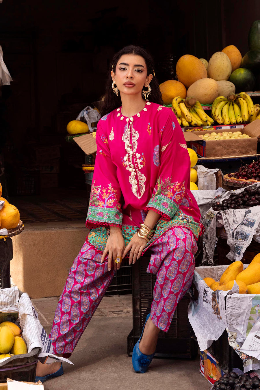 Unstitched Printed 2 Piece Lawn Suit