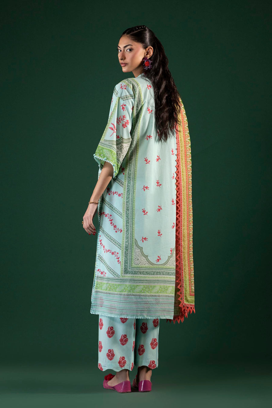 Unstitched Printed 3 Piece Lawn Suit