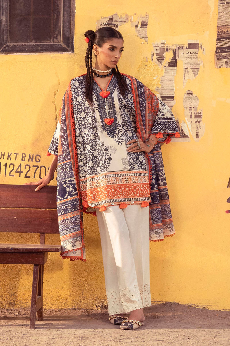 Unstitched Printed 2 Piece Lawn Suit