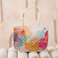 Pastel Cityscape Quilted Tote