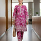 02 Piece Ready to wear Printed Embroidered Shirt & Trouser