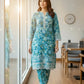 02 Piece Ready to wear Printed Embroidered Shirt & Trouser