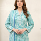 03 Piece Stitched Embroidered with Printed Chiffon Dupatta Komal Lawn