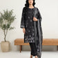 03 Piece Stitched Monochrome Printed Lawn