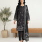 03 Piece Stitched Monochrome Printed Lawn