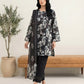 03 Piece Stitched Monochrome Printed Lawn