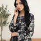 03 Piece Stitched Monochrome Printed Lawn
