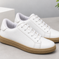 Basic White Sneaker With Honey Sole