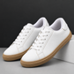 Basic White Sneaker With Honey Sole