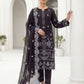 03 Piece Stitched Monochrome Embroidered Chiffon Dupatta