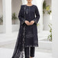 03 Piece Unstitched Dyed Embroidered with Embroidered Chiffon Dupatta