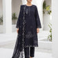 03 Piece Stitched Monochrome Embroidered Chiffon Dupatta