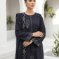 03 Piece Stitched Monochrome Embroidered Chiffon Dupatta