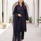 03 Piece Unstitched Dyed Embroidered with Embroidered Chiffon Dupatta