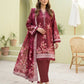 03 Piece Unstitched Printed Lawn
