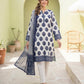 03 Piece Unstitched Printed Lawn