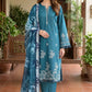 03 Piece Unstitched Dyed Embroidered with Printed Lawn Dupatta