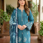 03 Piece Unstitched Dyed Embroidered with Printed Lawn Dupatta