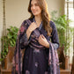 03 Piece Unstitched Dyed Embroidered with Printed Lawn Dupatta