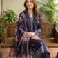 03 Piece Unstitched Dyed Embroidered with Printed Lawn Dupatta